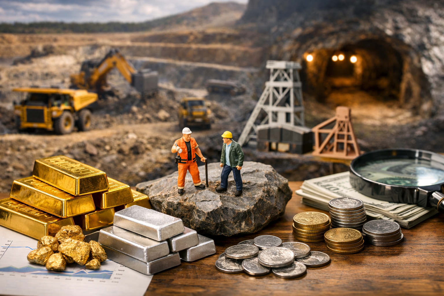 Goud- en Zilvermijnaandelen